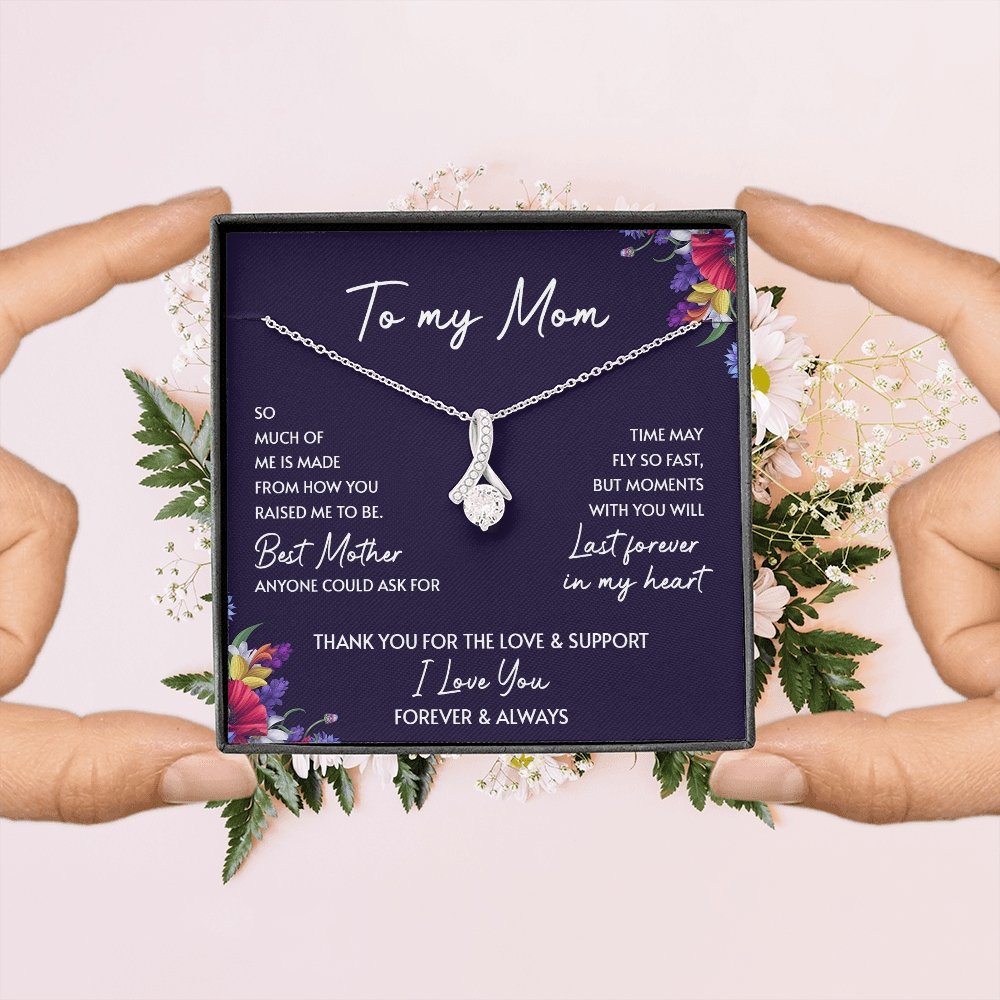 To My Mom | Thank You For The Love And Support | Jewelry | C30084TG, C30084TR, lx-C30084, PB23-WOOD, PROD-2052091, PT-930, TNM-1, USER-43062 | TageUnlimited