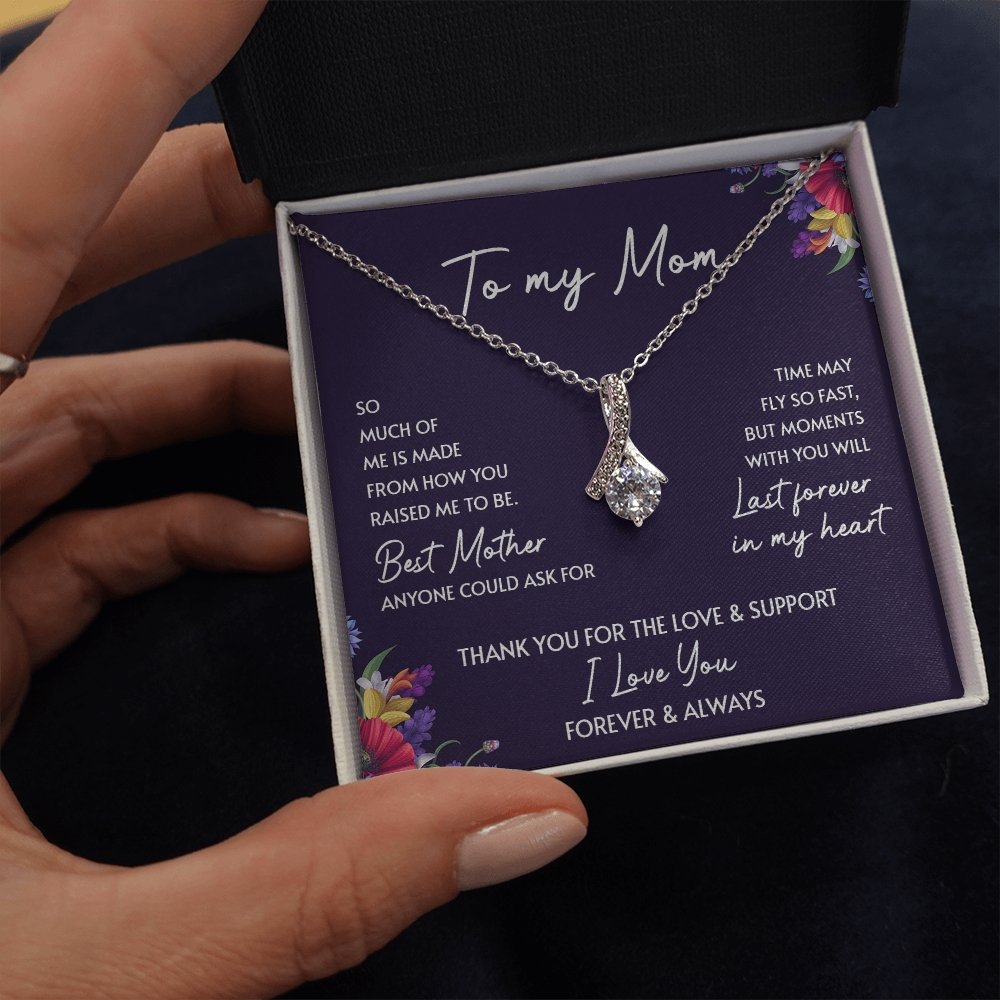 To My Mom | Thank You For The Love And Support | Jewelry | C30084TG, C30084TR, lx-C30084, PB23-WOOD, PROD-2052091, PT-930, TNM-1, USER-43062 | TageUnlimited