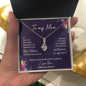 To My Mom | Thank You For The Love And Support | Jewelry | C30084TG, C30084TR, lx-C30084, PB23-WOOD, PROD-2052091, PT-930, TNM-1, USER-43062 | TageUnlimited