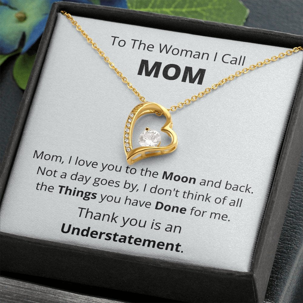 To My Mom | To the Woman I Call Mom Necklace | Jewelry | C30025TG, C30025TR, lx-C30025, PB23-WOOD, PROD-2050060, PT-781, TNM-1, USER-43062 | TageUnlimited