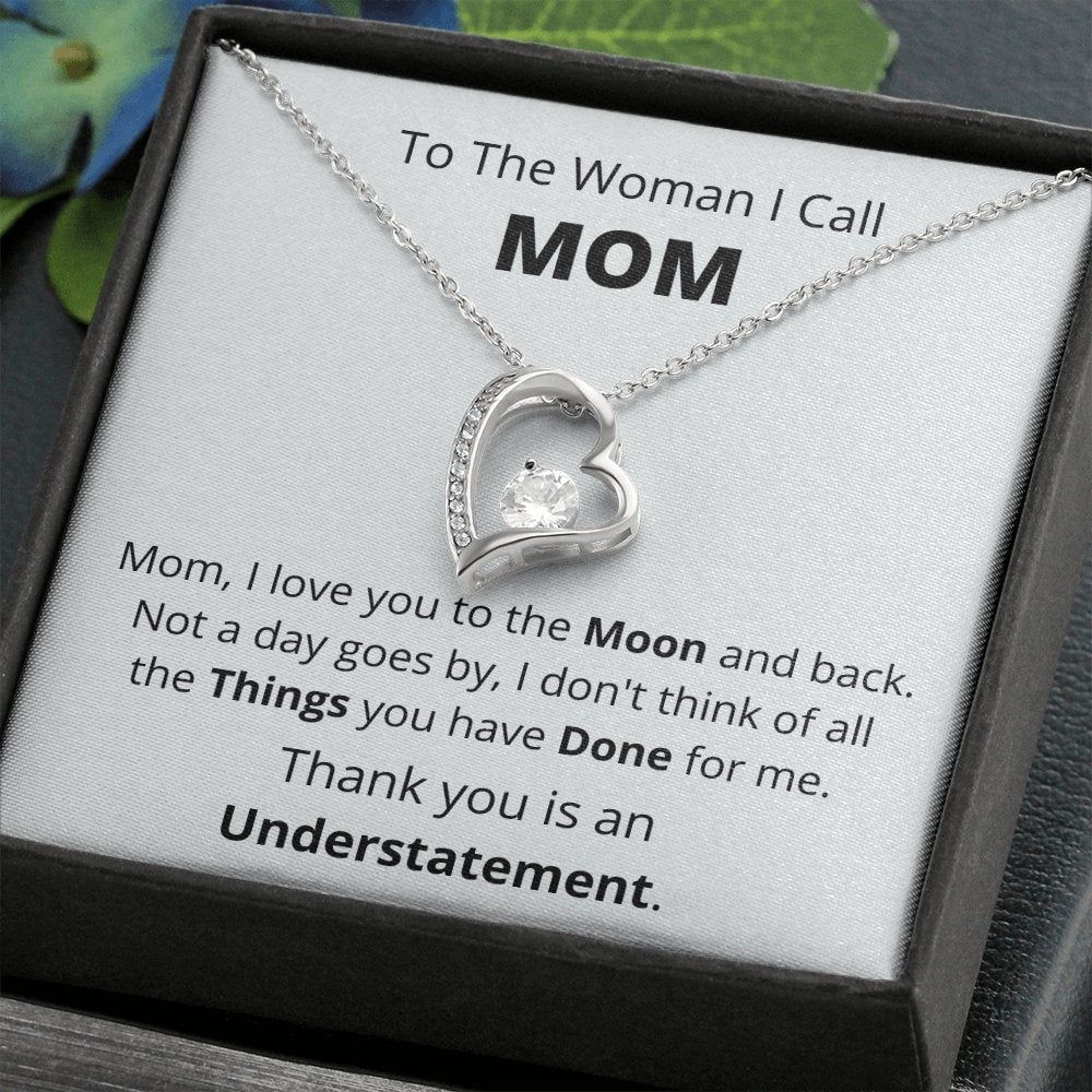 To My Mom | To the Woman I Call Mom Necklace | Jewelry | C30025TG, C30025TR, lx-C30025, PB23-WOOD, PROD-2050060, PT-781, TNM-1, USER-43062 | TageUnlimited