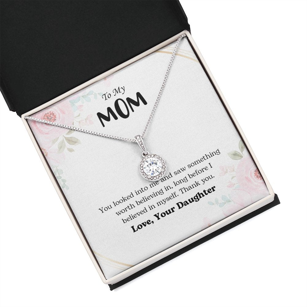 To My Mom | You Looked Into Me | Jewelry | C30187TR, lx-C30187, PB23-WOOD, PROD-2059242, PT-2646, TNM-1, USER-43062 | TageUnlimited