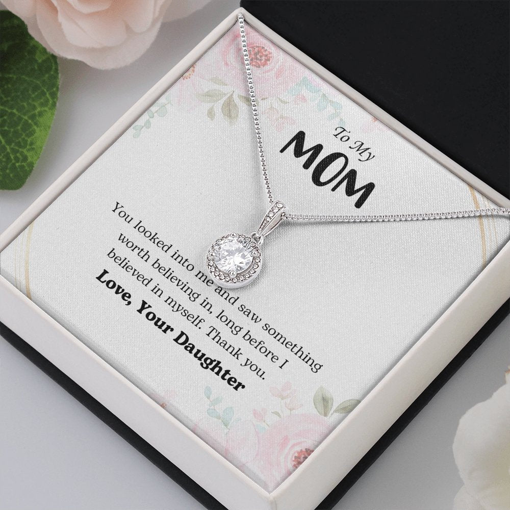 To My Mom | You Looked Into Me | Jewelry | C30187TR, lx-C30187, PB23-WOOD, PROD-2059242, PT-2646, TNM-1, USER-43062 | TageUnlimited
