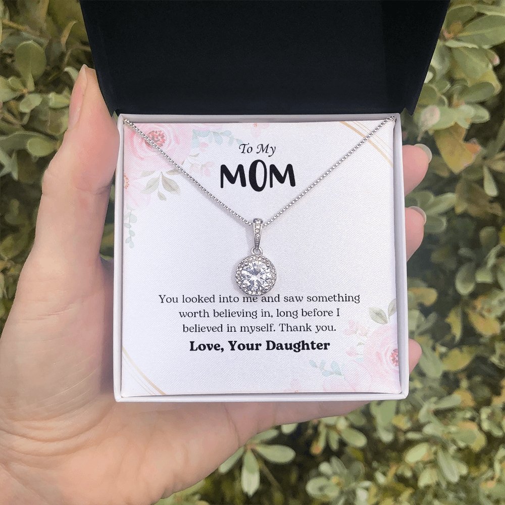 To My Mom | You Looked Into Me | Jewelry | C30187TR, lx-C30187, PB23-WOOD, PROD-2059242, PT-2646, TNM-1, USER-43062 | TageUnlimited