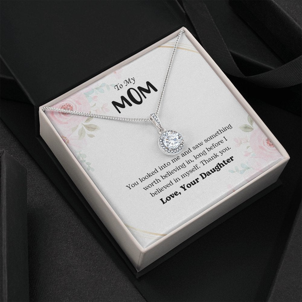 To My Mom | You Looked Into Me | Jewelry | C30187TR, lx-C30187, PB23-WOOD, PROD-2059242, PT-2646, TNM-1, USER-43062 | TageUnlimited