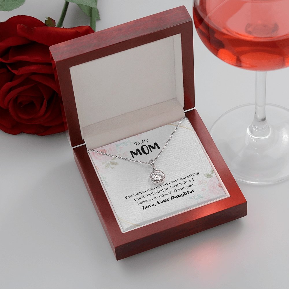 To My Mom | You Looked Into Me | Jewelry | C30187TR, lx-C30187, PB23-WOOD, PROD-2059242, PT-2646, TNM-1, USER-43062 | TageUnlimited