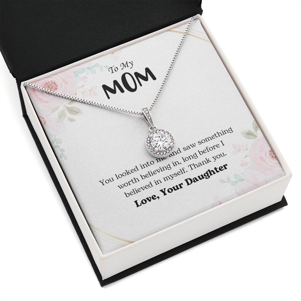 To My Mom | You Looked Into Me | Jewelry | C30187TR, lx-C30187, PB23-WOOD, PROD-2059242, PT-2646, TNM-1, USER-43062 | TageUnlimited