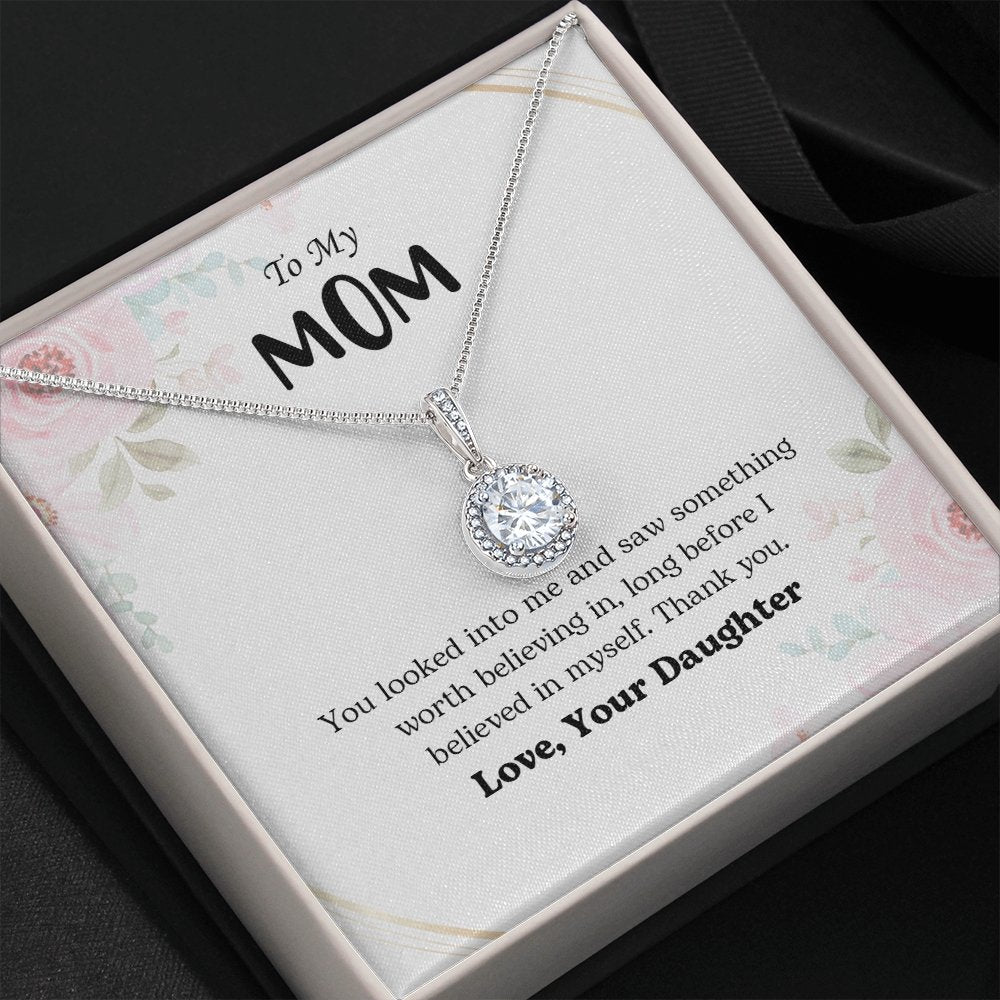 To My Mom | You Looked Into Me | Jewelry | C30187TR, lx-C30187, PB23-WOOD, PROD-2059242, PT-2646, TNM-1, USER-43062 | TageUnlimited