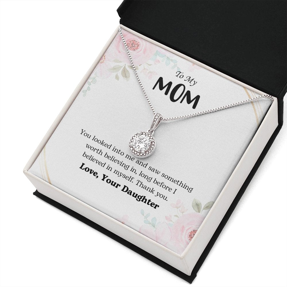 To My Mom | You Looked Into Me | Jewelry | C30187TR, lx-C30187, PB23-WOOD, PROD-2059242, PT-2646, TNM-1, USER-43062 | TageUnlimited