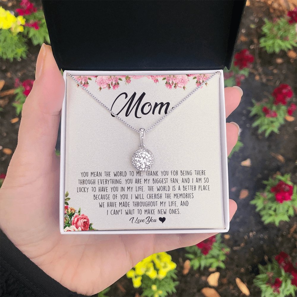 To My Mom | You Mean The World To Me | Jewelry | C30187TR, lx-C30187, PB23-WOOD, PROD-2008178, PT-2646, TNM-1, USER-43062 | TageUnlimited
