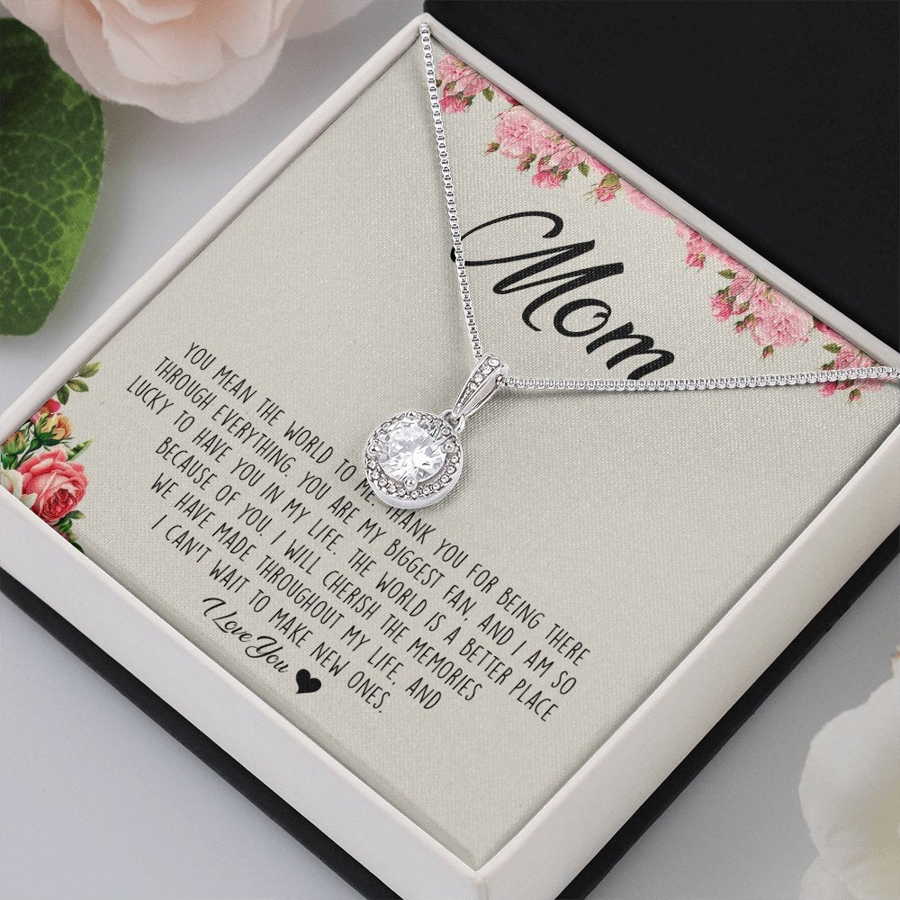 To My Mom | You Mean The World To Me | Jewelry | C30187TR, lx-C30187, PB23-WOOD, PROD-2008178, PT-2646, TNM-1, USER-43062 | TageUnlimited