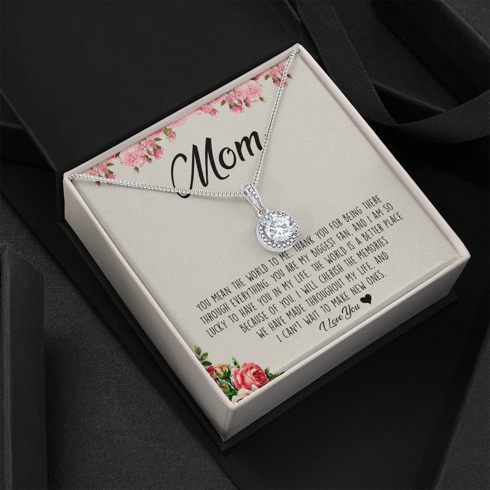 To My Mom | You Mean The World To Me | Jewelry | C30187TR, lx-C30187, PB23-WOOD, PROD-2008178, PT-2646, TNM-1, USER-43062 | TageUnlimited
