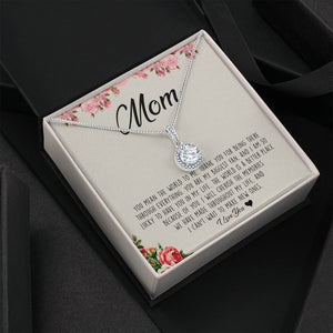 To My Mom | You Mean The World To Me | Jewelry | C30187TR, lx-C30187, PB23-WOOD, PROD-2008178, PT-2646, TNM-1, USER-43062 | TageUnlimited