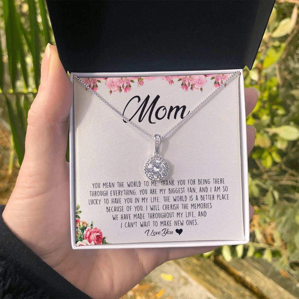 To My Mom | You Mean The World To Me | Jewelry | C30187TR, lx-C30187, PB23-WOOD, PROD-2008178, PT-2646, TNM-1, USER-43062 | TageUnlimited