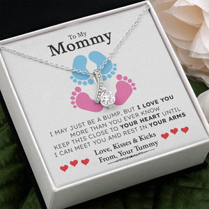 To My Mommy | I May Just Be A Bump 💗💙 | Jewelry | C30084TG, C30084TR, lx-C30084, PB23-WOOD, PROD-1875625, PT-930, TNM-1, USER-43062 | TageUnlimited