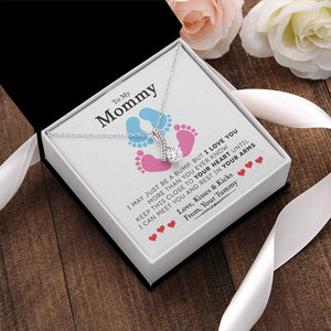 To My Mommy | I May Just Be A Bump 💗💙 | Jewelry | C30084TG, C30084TR, lx-C30084, PB23-WOOD, PROD-1875625, PT-930, TNM-1, USER-43062 | TageUnlimited