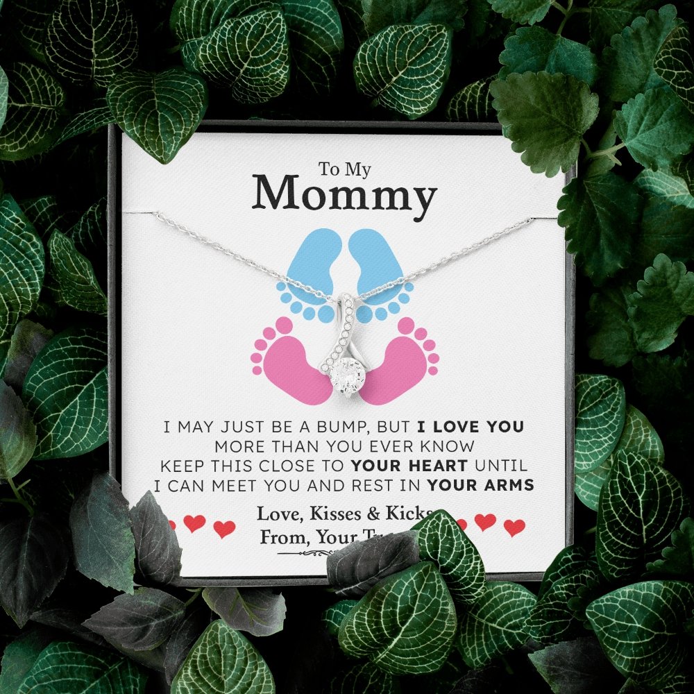 To My Mommy | I May Just Be A Bump 💗💙 | Jewelry | C30084TG, C30084TR, lx-C30084, PB23-WOOD, PROD-1875625, PT-930, TNM-1, USER-43062 | TageUnlimited