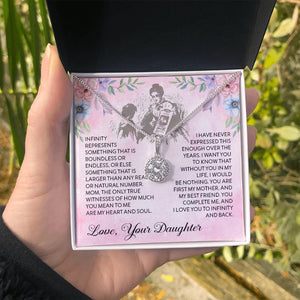 To My Mother | I Love You To Infinity And Back | Jewelry | C30187TR, lx-C30187, PB23-WOOD, PROD-2055572, PT-2646, TNM-1, USER-43062 | TageUnlimited
