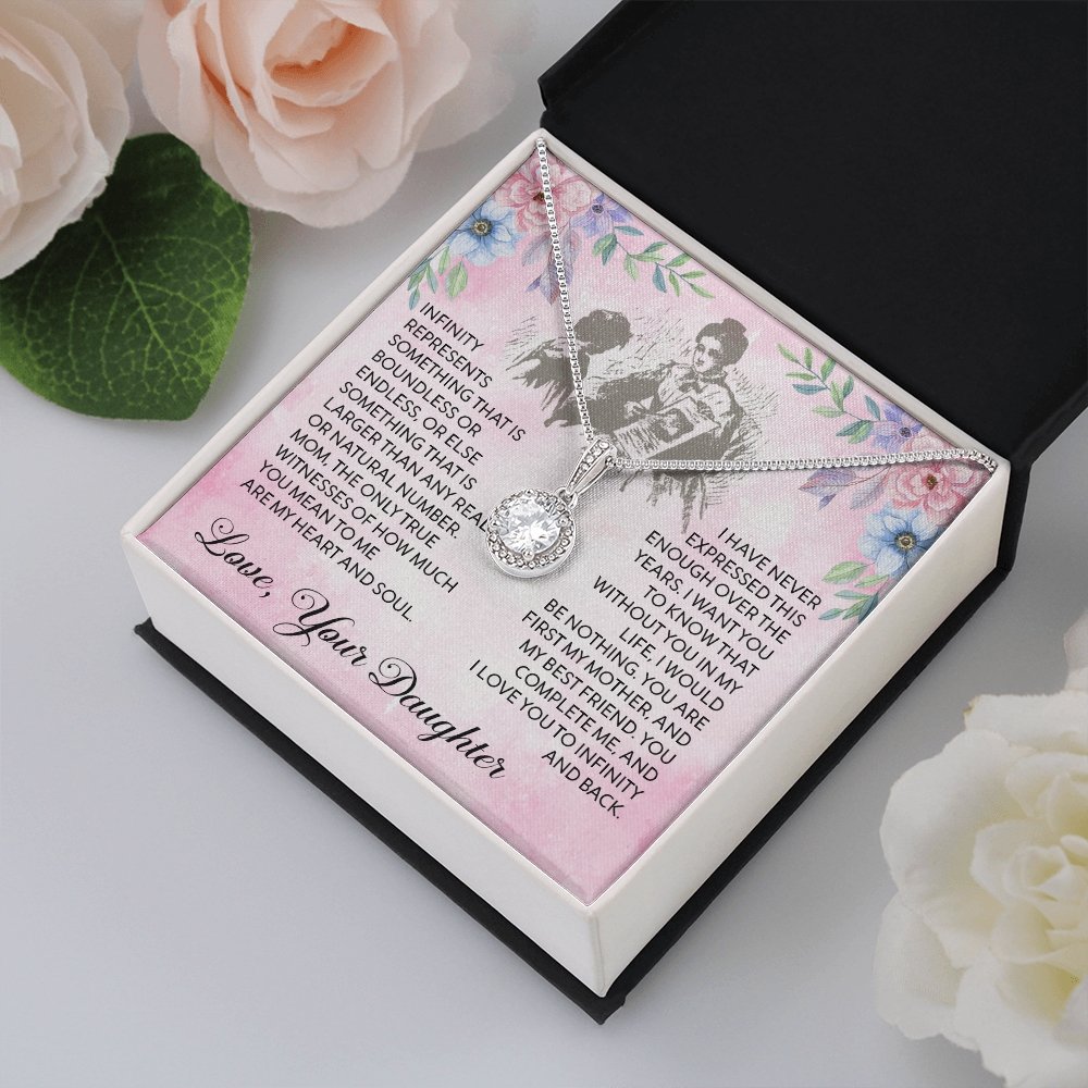 To My Mother | I Love You To Infinity And Back | Jewelry | C30187TR, lx-C30187, PB23-WOOD, PROD-2055572, PT-2646, TNM-1, USER-43062 | TageUnlimited