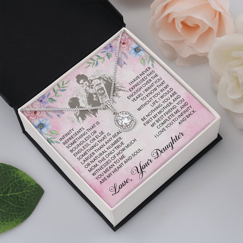 To My Mother | I Love You To Infinity And Back | Jewelry | C30187TR, lx-C30187, PB23-WOOD, PROD-2055572, PT-2646, TNM-1, USER-43062 | TageUnlimited