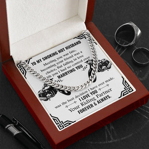 To My Smoking Hot Husband | Your Riding Partner Forever ❤️🏍️ | Jewelry | C30184T, C30184TG, lx-C30184, PB23-WOOD, PROD-1818681, PT-1772, USER-43062 | TageUnlimited