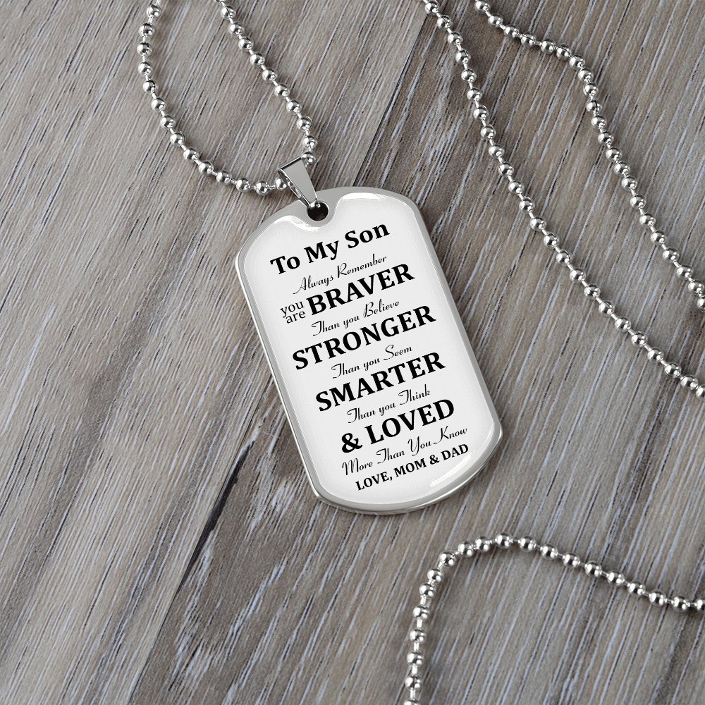 To My Son | Always Remember 🎗️💎 | Jewelry | A1014T, A1014TG, G007T, G007TG, lx-G007, PROD-1946186, PT-133, TNM-1, USER-43062 | TageUnlimited