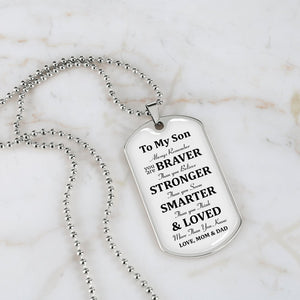 To My Son | Always Remember 🎗️💎 | Jewelry | A1014T, A1014TG, G007T, G007TG, lx-G007, PROD-1946186, PT-133, TNM-1, USER-43062 | TageUnlimited