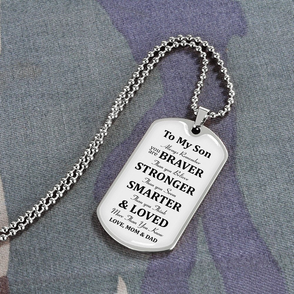 To My Son | Always Remember 🎗️💎 | Jewelry | A1014T, A1014TG, G007T, G007TG, lx-G007, PROD-1946186, PT-133, TNM-1, USER-43062 | TageUnlimited