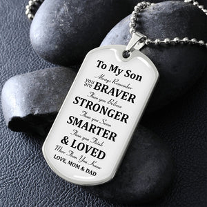 To My Son | Always Remember 🎗️💎 | Jewelry | A1014T, A1014TG, G007T, G007TG, lx-G007, PROD-1946186, PT-133, TNM-1, USER-43062 | TageUnlimited
