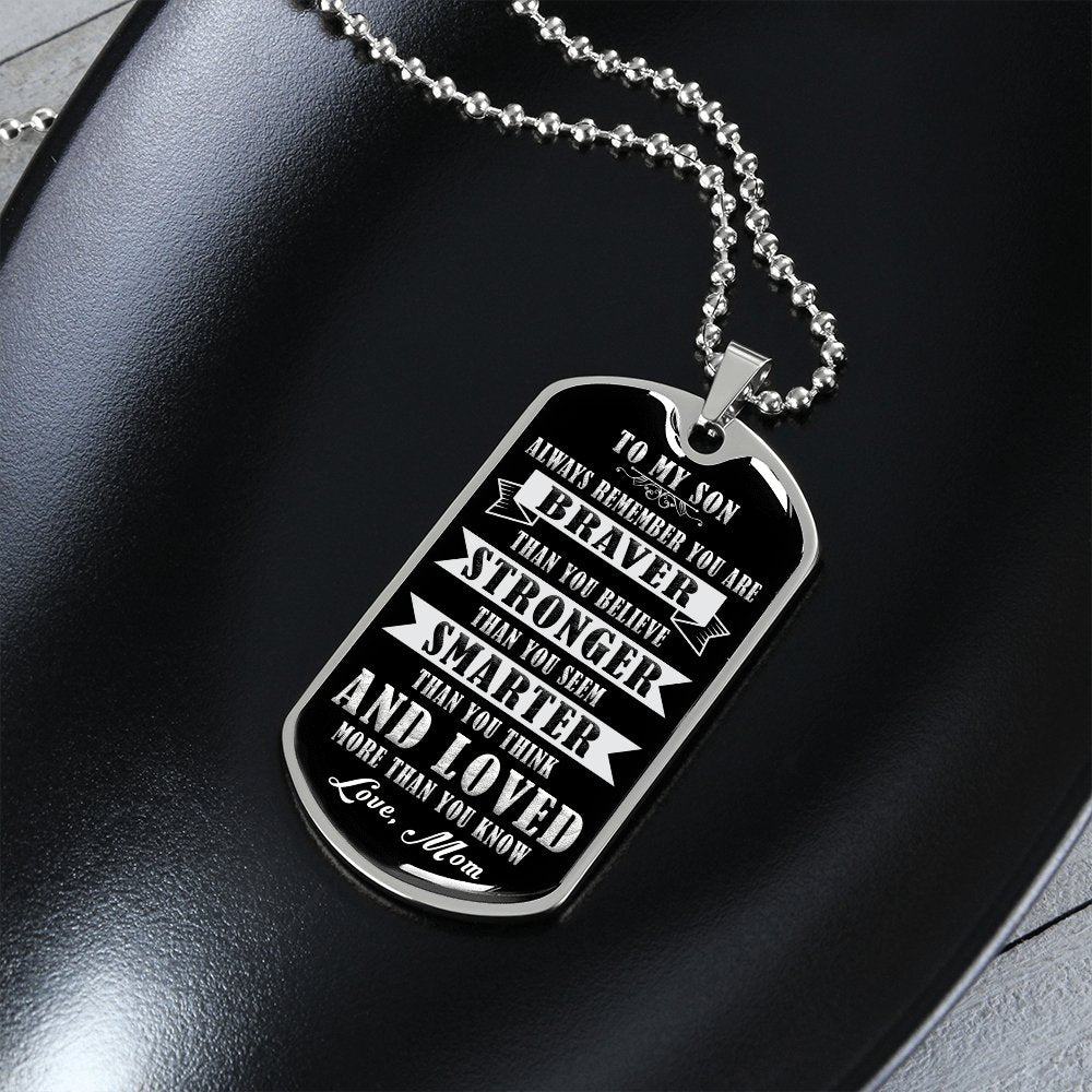 To My Son | Always Remember 🖤 | Jewelry | A1014T, A1014TG, G007T, G007TG, lx-G007, PROD-1941927, PT-133, TNM-1, USER-43062 | TageUnlimited