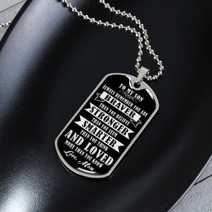 To My Son | Always Remember 🖤 | Jewelry | A1014T, A1014TG, G007T, G007TG, lx-G007, PROD-1941927, PT-133, TNM-1, USER-43062 | TageUnlimited