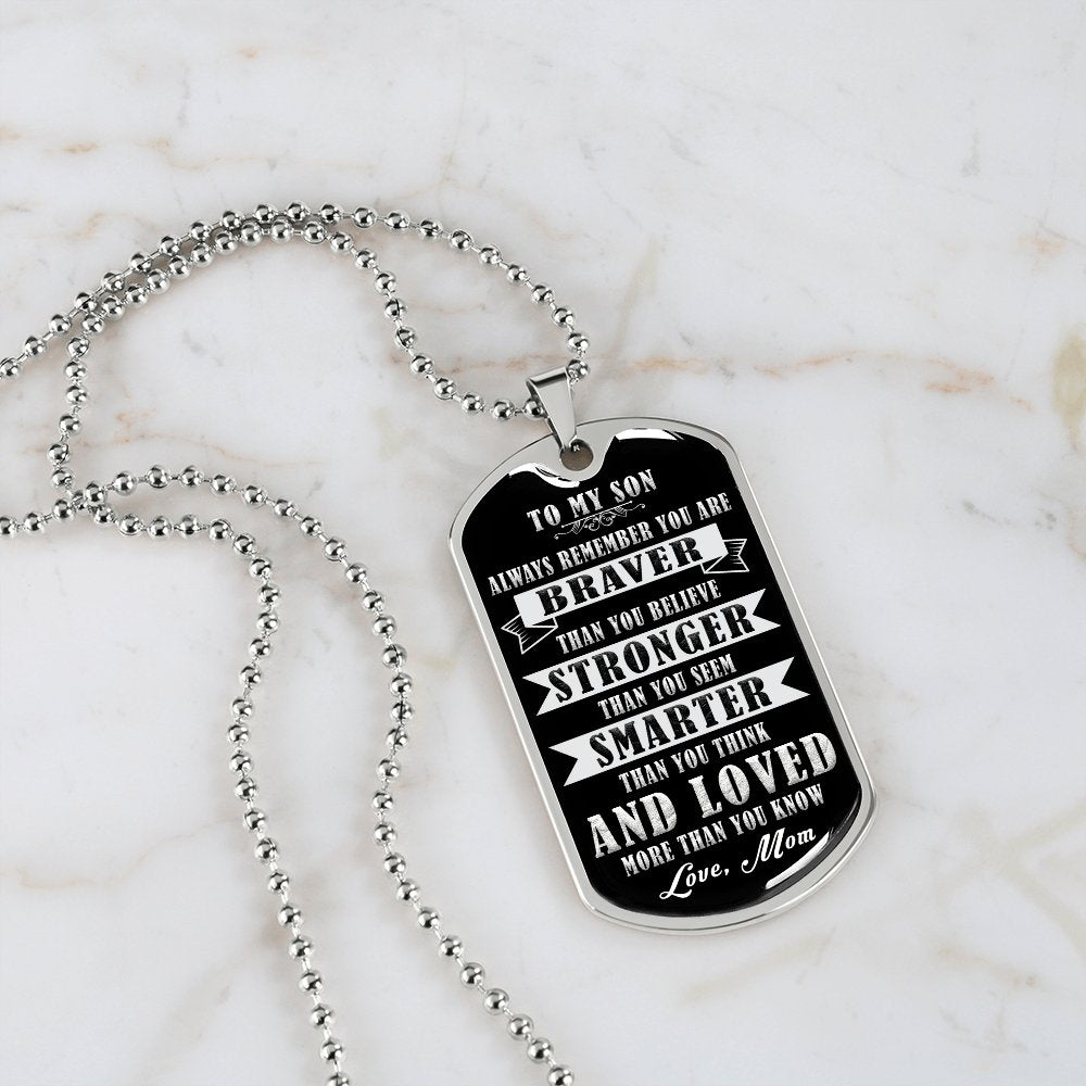 To My Son | Always Remember 🖤 | Jewelry | A1014T, A1014TG, G007T, G007TG, lx-G007, PROD-1941927, PT-133, TNM-1, USER-43062 | TageUnlimited