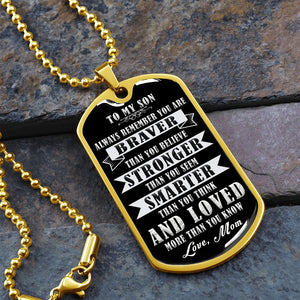 To My Son | Always Remember 🖤 | Jewelry | A1014T, A1014TG, G007T, G007TG, lx-G007, PROD-1941927, PT-133, TNM-1, USER-43062 | TageUnlimited