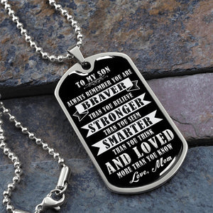 To My Son | Always Remember 🖤 | Jewelry | A1014T, A1014TG, G007T, G007TG, lx-G007, PROD-1941927, PT-133, TNM-1, USER-43062 | TageUnlimited