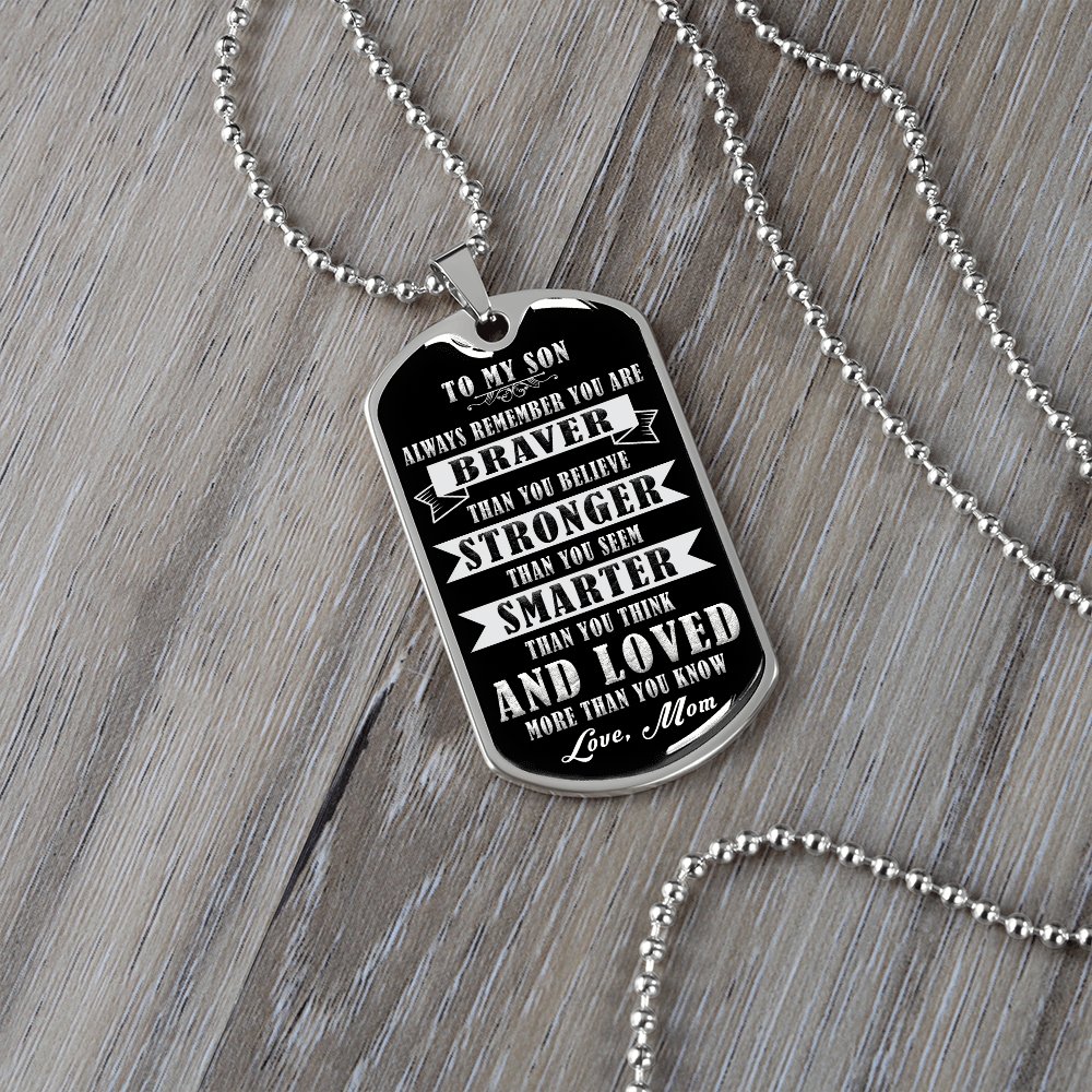 To My Son | Always Remember 🖤 | Jewelry | A1014T, A1014TG, G007T, G007TG, lx-G007, PROD-1941927, PT-133, TNM-1, USER-43062 | TageUnlimited