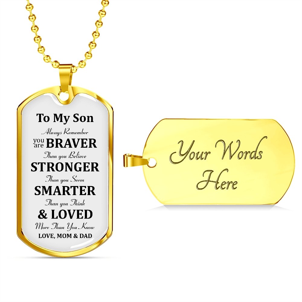 To My Son | Always Remember 🎗️💎 | Jewelry | A1014T, A1014TG, G007T, G007TG, lx-G007, PROD-1946186, PT-133, TNM-1, USER-43062 | TageUnlimited