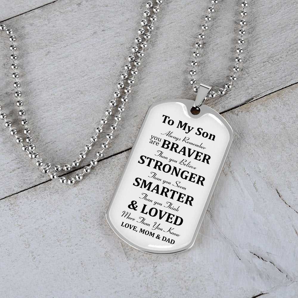 To My Son | Always Remember 🎗️💎 | Jewelry | A1014T, A1014TG, G007T, G007TG, lx-G007, PROD-1946186, PT-133, TNM-1, USER-43062 | TageUnlimited