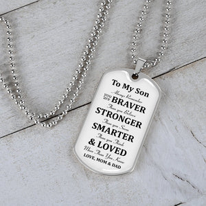 To My Son | Always Remember 🎗️💎 | Jewelry | A1014T, A1014TG, G007T, G007TG, lx-G007, PROD-1946186, PT-133, TNM-1, USER-43062 | TageUnlimited