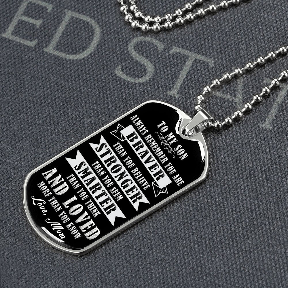 To My Son | Always Remember 🖤 | Jewelry | A1014T, A1014TG, G007T, G007TG, lx-G007, PROD-1941927, PT-133, TNM-1, USER-43062 | TageUnlimited
