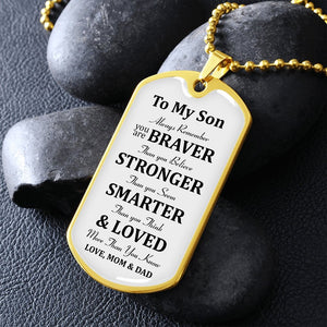 To My Son | Always Remember 🎗️💎 | Jewelry | A1014T, A1014TG, G007T, G007TG, lx-G007, PROD-1946186, PT-133, TNM-1, USER-43062 | TageUnlimited