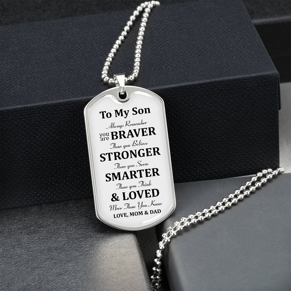 To My Son | Always Remember 🎗️💎 | Jewelry | A1014T, A1014TG, G007T, G007TG, lx-G007, PROD-1946186, PT-133, TNM-1, USER-43062 | TageUnlimited