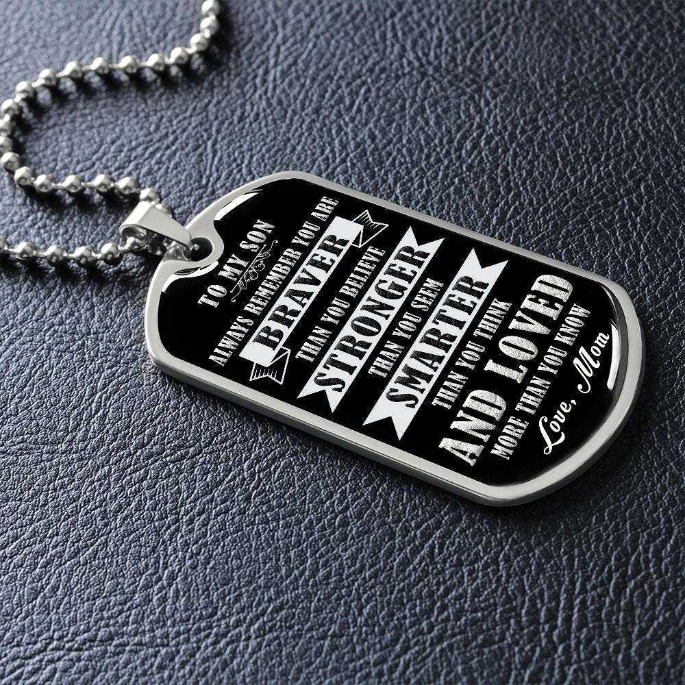 To My Son | Always Remember 🖤 | Jewelry | A1014T, A1014TG, G007T, G007TG, lx-G007, PROD-1941927, PT-133, TNM-1, USER-43062 | TageUnlimited