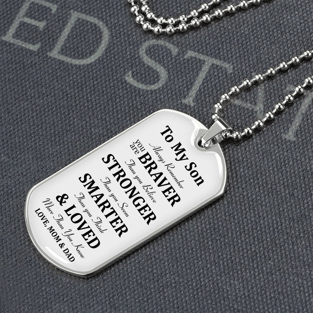 To My Son | Always Remember 🎗️💎 | Jewelry | A1014T, A1014TG, G007T, G007TG, lx-G007, PROD-1946186, PT-133, TNM-1, USER-43062 | TageUnlimited