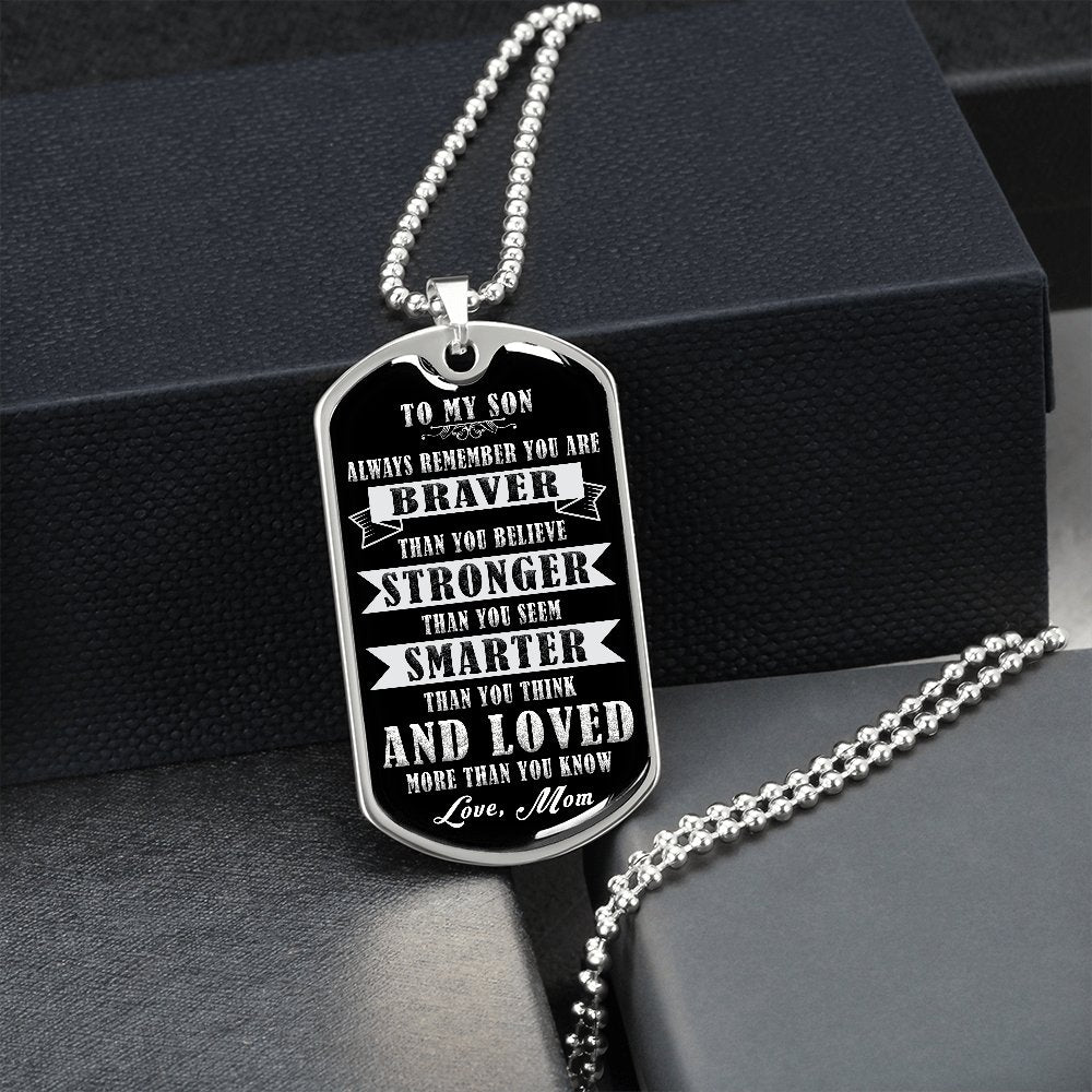 To My Son | Always Remember 🖤 | Jewelry | A1014T, A1014TG, G007T, G007TG, lx-G007, PROD-1941927, PT-133, TNM-1, USER-43062 | TageUnlimited
