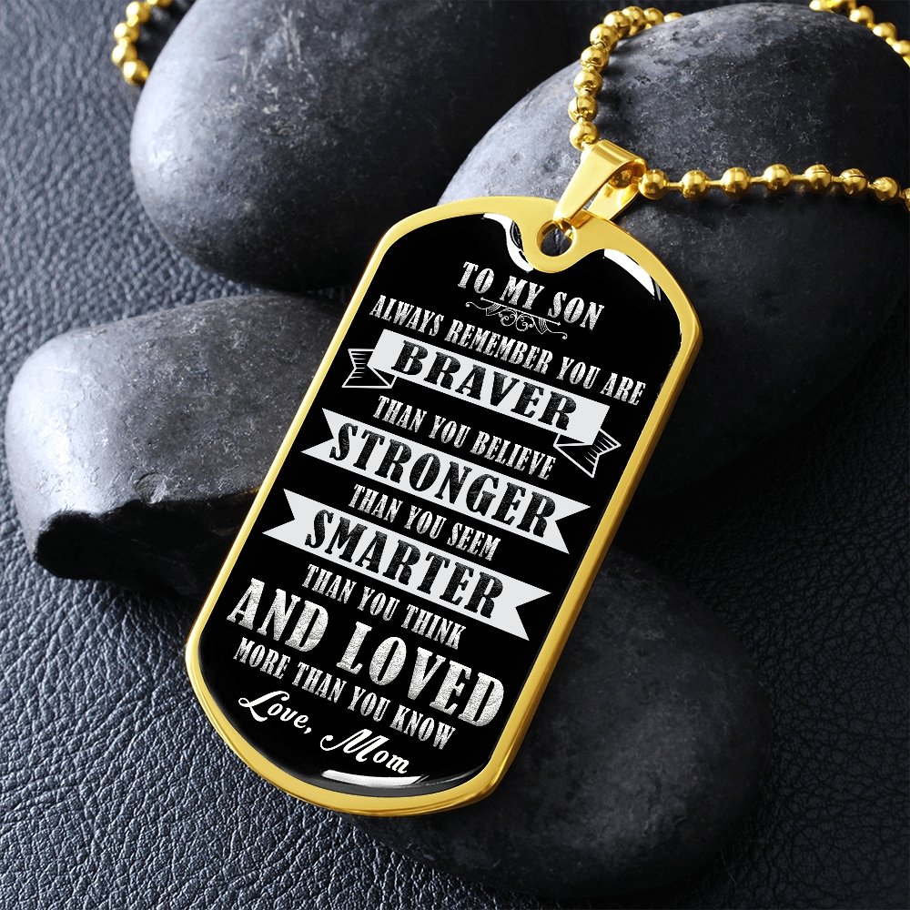 To My Son | Always Remember 🖤 | Jewelry | A1014T, A1014TG, G007T, G007TG, lx-G007, PROD-1941927, PT-133, TNM-1, USER-43062 | TageUnlimited