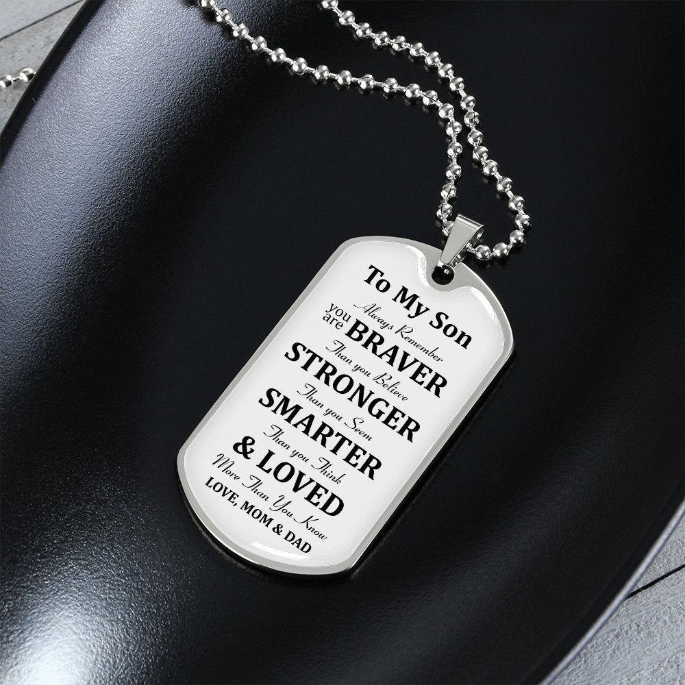 To My Son | Always Remember 🎗️💎 | Jewelry | A1014T, A1014TG, G007T, G007TG, lx-G007, PROD-1946186, PT-133, TNM-1, USER-43062 | TageUnlimited