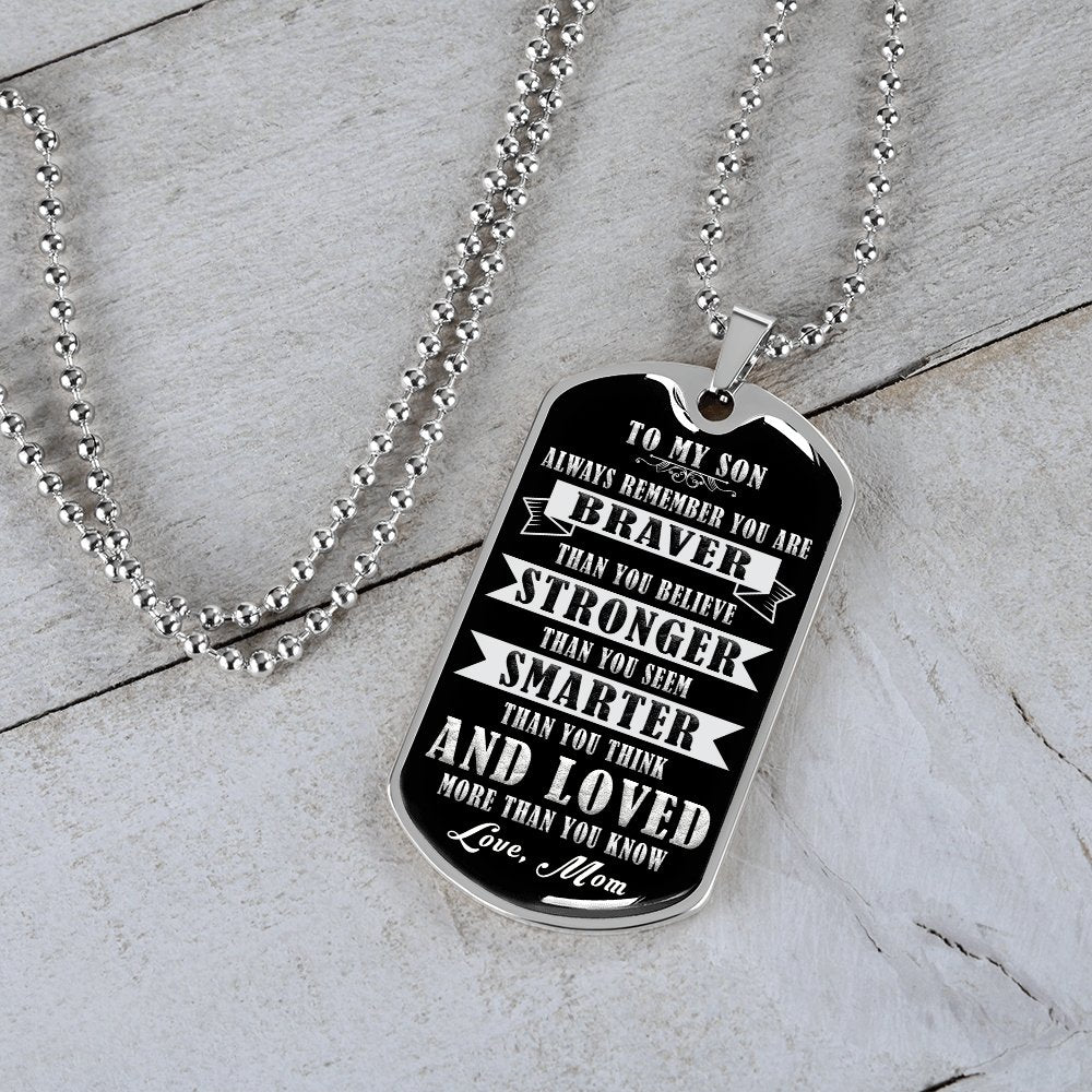 To My Son | Always Remember 🖤 | Jewelry | A1014T, A1014TG, G007T, G007TG, lx-G007, PROD-1941927, PT-133, TNM-1, USER-43062 | TageUnlimited