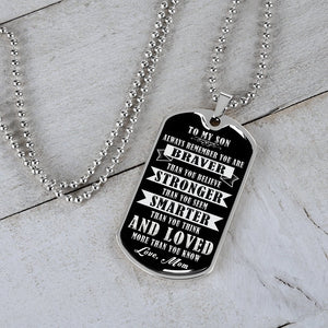To My Son | Always Remember 🖤 | Jewelry | A1014T, A1014TG, G007T, G007TG, lx-G007, PROD-1941927, PT-133, TNM-1, USER-43062 | TageUnlimited