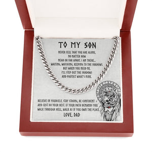 To My Son | Be Confident 🧡🔥 | Jewelry | C30184T, C30184TG, lx-C30184, PB23-WOOD, PROD-1917891, PT-1772, USER-43062 | TageUnlimited