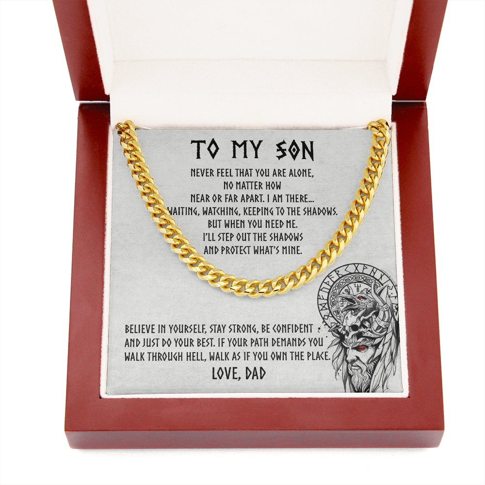To My Son | Be Confident 🧡🔥 | Jewelry | C30184T, C30184TG, lx-C30184, PB23-WOOD, PROD-1917891, PT-1772, USER-43062 | TageUnlimited